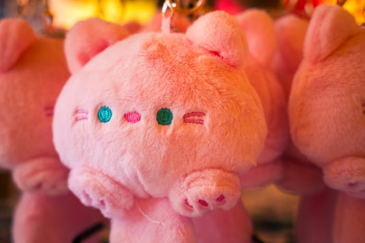 Schlüsselanhänger Katzen Quietsch