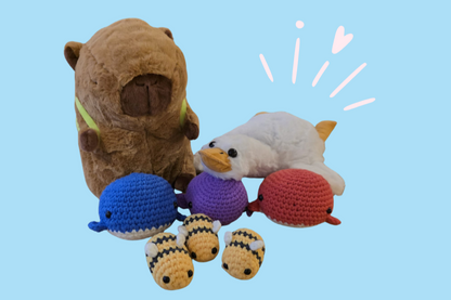Handgemachte Kuscheltiere